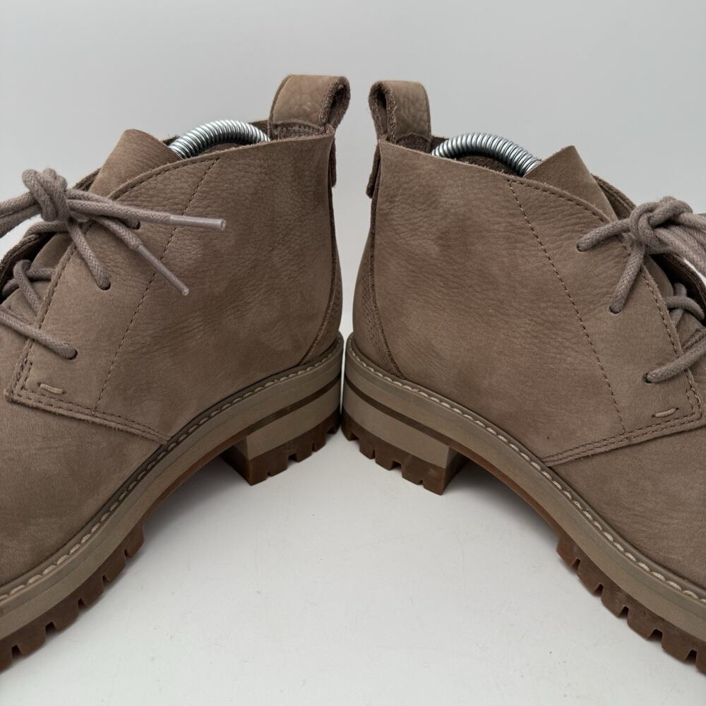 Timberland Women's Courmayeur Valley Desert Boot Taupe Gray Suede Size 7.5 US - Picture 6 of 9